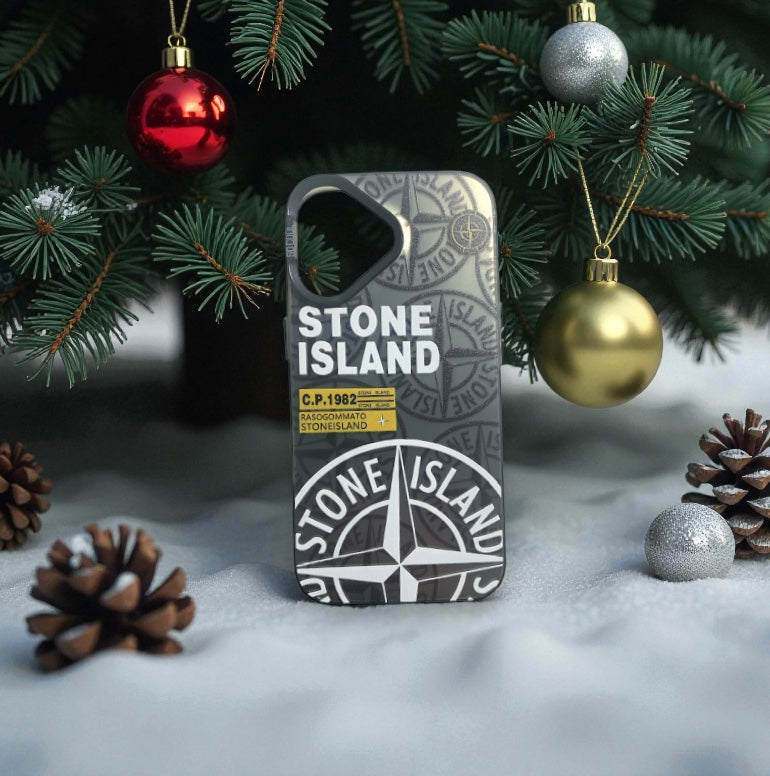 coque Stone Islande ip 16 noir
